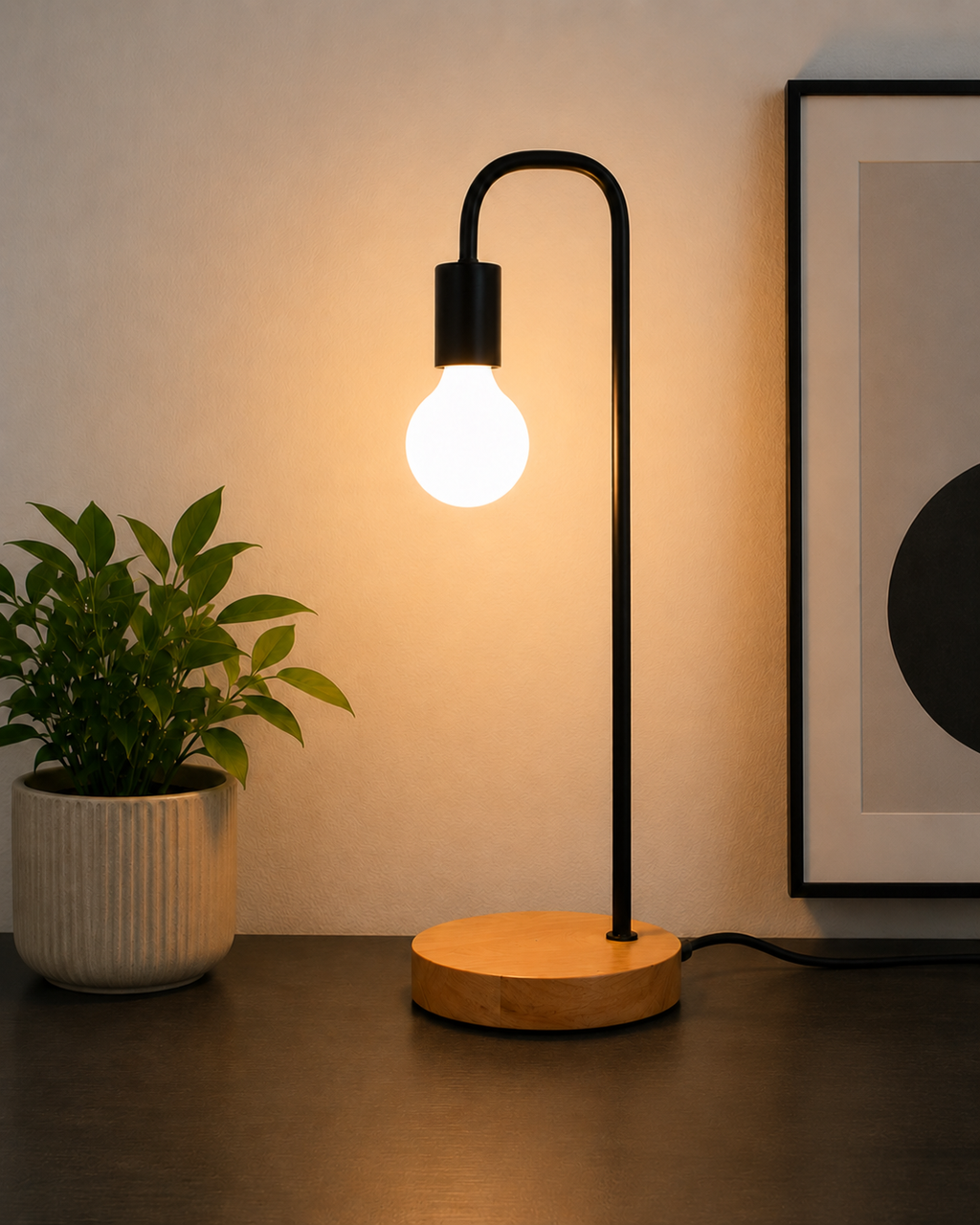 Lampe de Bureau Vintage Métal