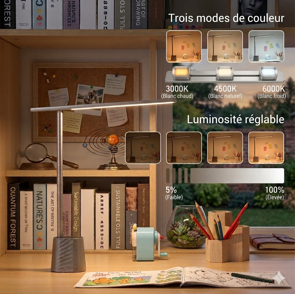 Lampe de Bureau Rechargeable